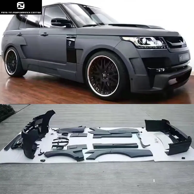 

Wide Car body kit PP front bumper rear bumper Round eyebrows for Land Rover Range Rover Executive Edition HM style