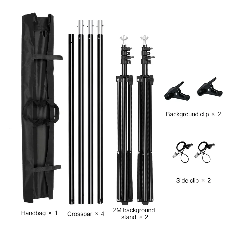 2x 3M/6.5x10ft фотография видео студия фон фоновая стойка, регулируемая система поддержки фона с Чехол