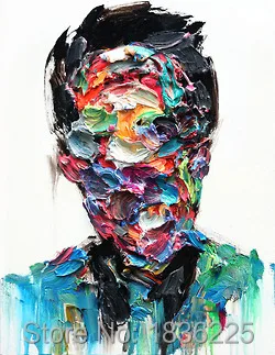 abstract facial paintings