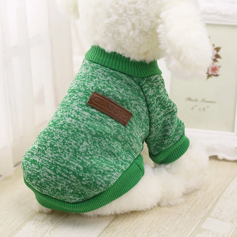 Cute Dog Puppy Clothes Outfit Pet Cat Jacket Coat Winter Warm Soft Sweater For Small Dogs Store