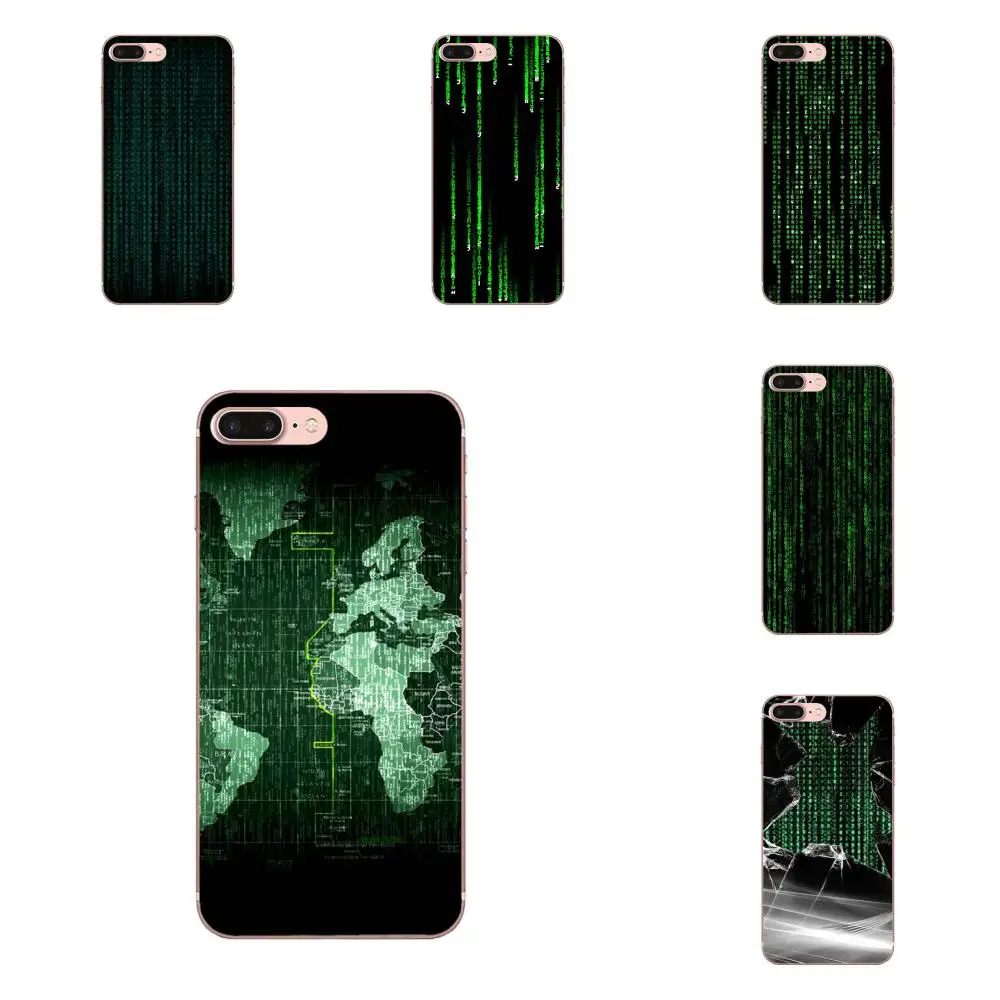 

Matrix Code For Apple iPhone 4 4S 5 5C 5S SE 6 6S 7 8 Plus X XS Max XR TPU Case Accessories