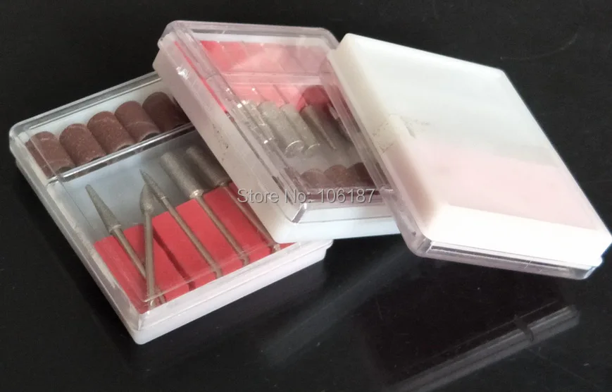 Conjunto de Bits para Acrílico Conjuntos Manicure Elétrica Unha Broca Art Arquivo Máquina Escultor 5 6 Pcs 1 Brocas elétricas p/ manicure e acessórios