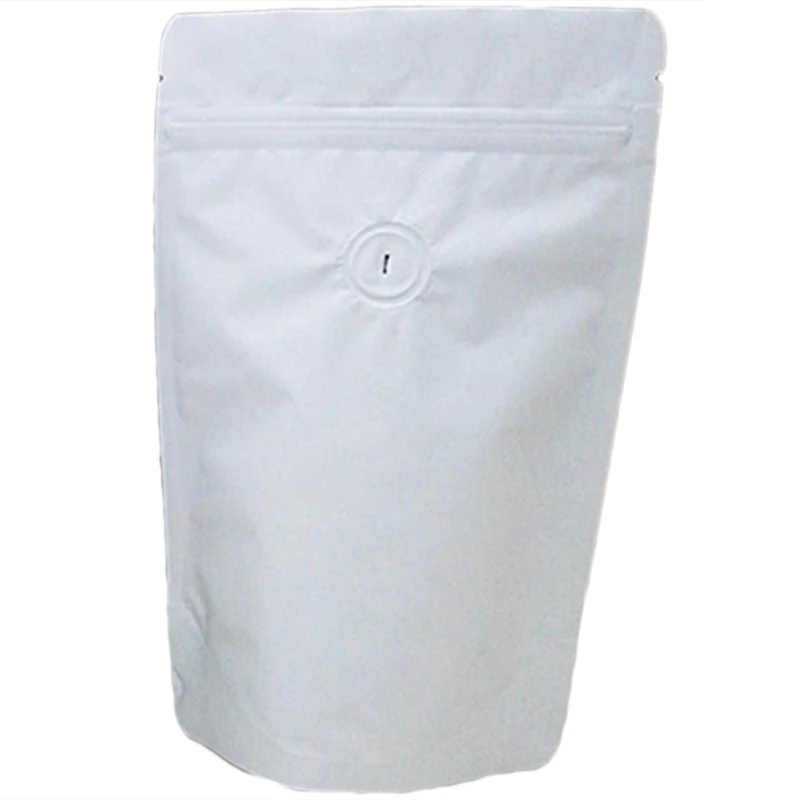 

LBER 50Pcs Matt Aluminum Foil Coffee Valve Ziplock Bag Vertical Aluminum Foil Coffee Bean One-Way Exhaust Valve Bag Packaging
