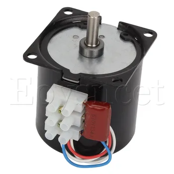 

Black 60mm Bady Diameter Synchronous Reduction Geared Motor 220VAC 5RPM 50Hz