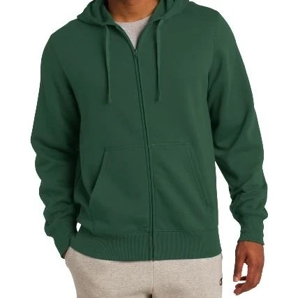 Sport-Tek ST258 Mens Full-Zip Hooded Sweatshirt Forest Green - Extra Large (1)