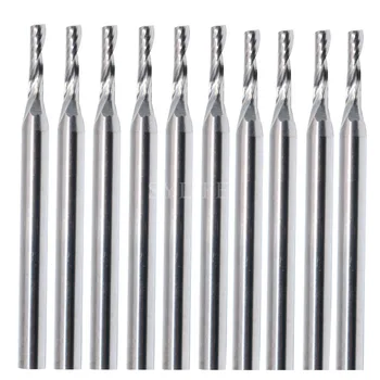 

50 x MDF/PVC Carbide One Flute Spiral Bit CED 2.0mm CEL 8mm Dust-free