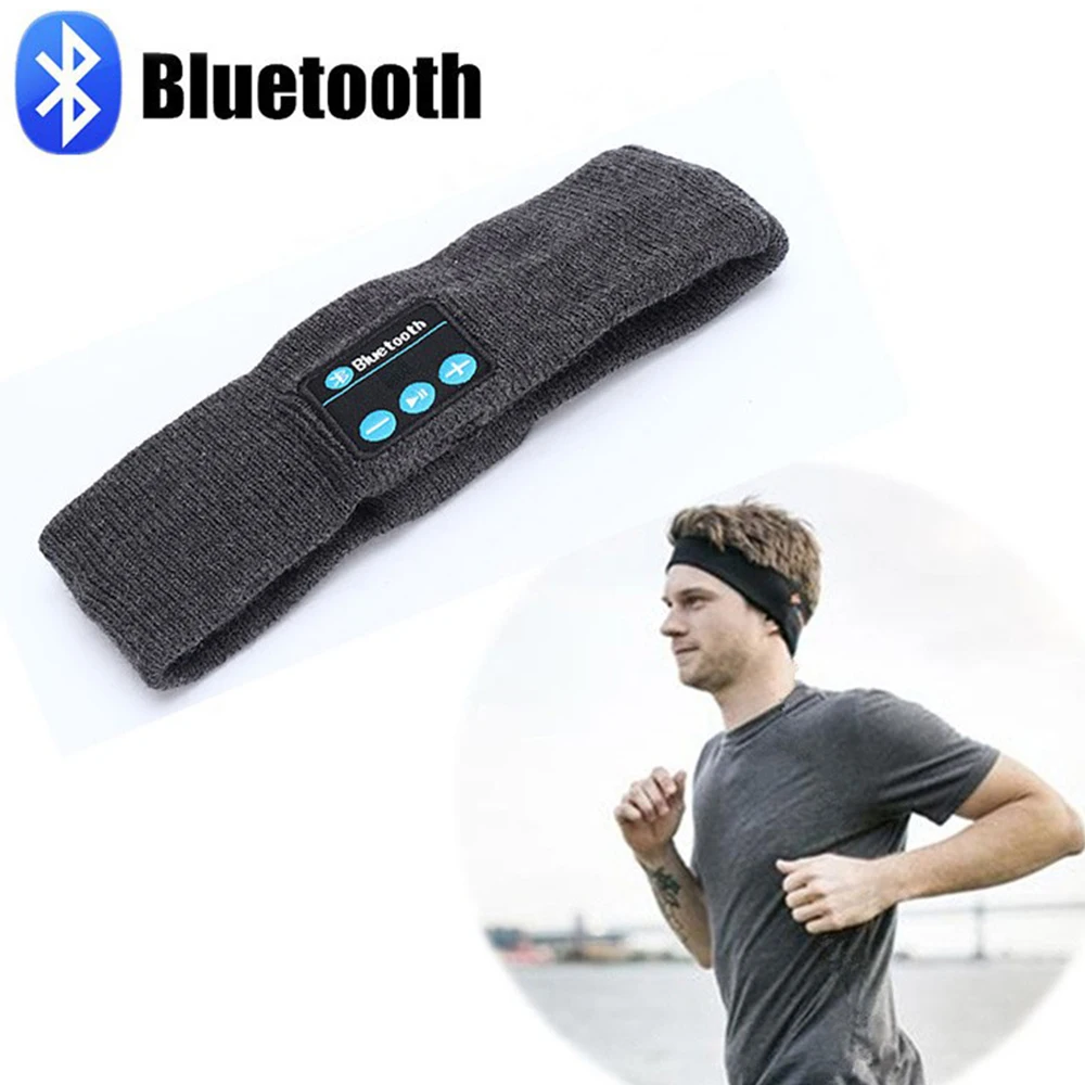 Спортивная Беспроводная bluetooth-шапка наушники гарнитура Bluetooth головная повязка