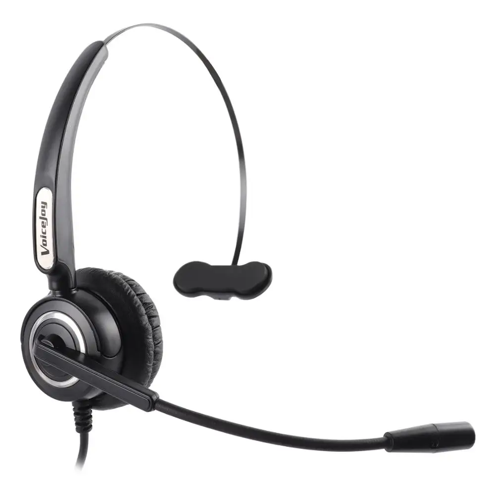Business Headset for Skype PC Headset Wired Headphones VoiceJoy USB Headset with Quick Disconnect Adapter Computer Headset with Microphone Noise Cancelling Webinar Call Center 