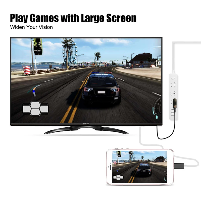 HDMI кабель для iPhone 6S 7 8 Plus X iPad iOS 10 11 12 USB в преобразователь HDTV цифровой av адаптер