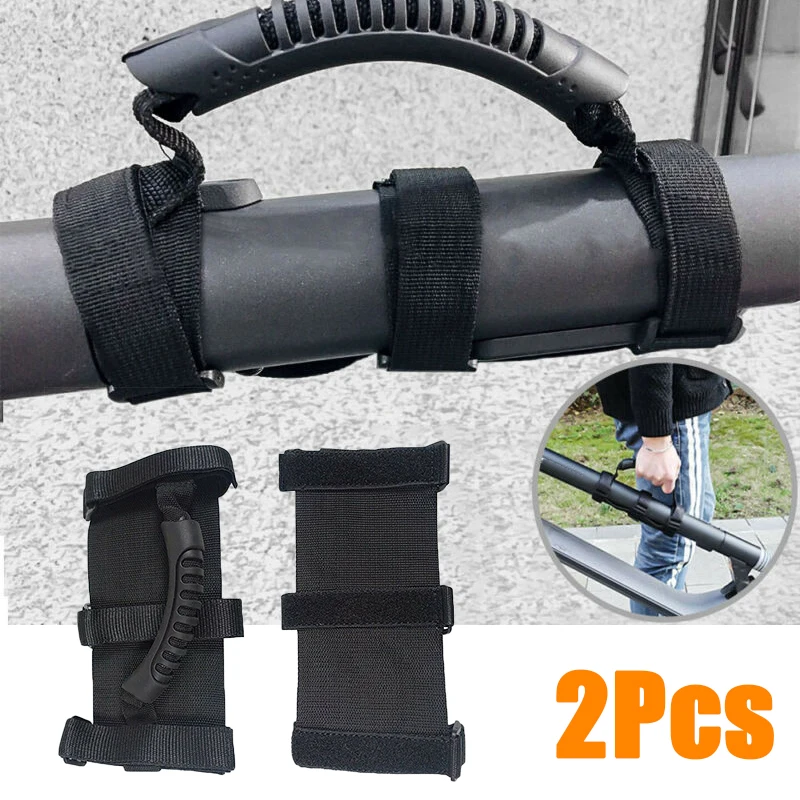 Scooter Handle Strap 20*18*2cm Skateboard Accessory 2Pcs/set Plastic Webbing Carrying Belt Practical Convenient