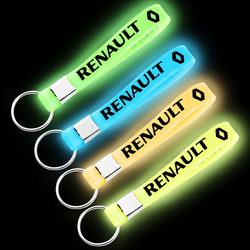 

Luminous Car-Styling Car Sticker keyring Keychain For Renault Laguna 2 Duster Logan Clio 4 Captur Sandero Espace Car Accessories