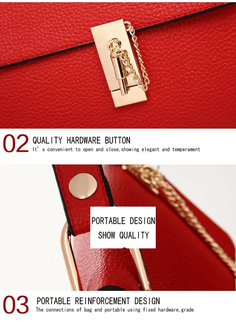 Brand Designer Chain Piggy Bags Fashion Grained Women Handbags Artificial Leather Ladies Shoulder Bags Elegant Party Lock Totes (26)