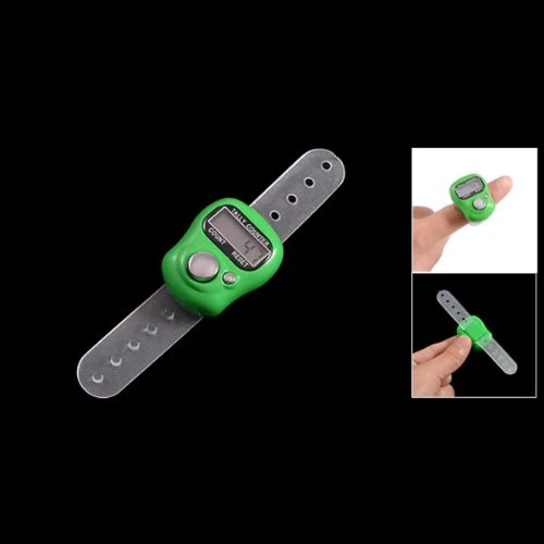 Полезный зеленый пластиковый чехол 5 цифр lcd электронный счетчик пальцев