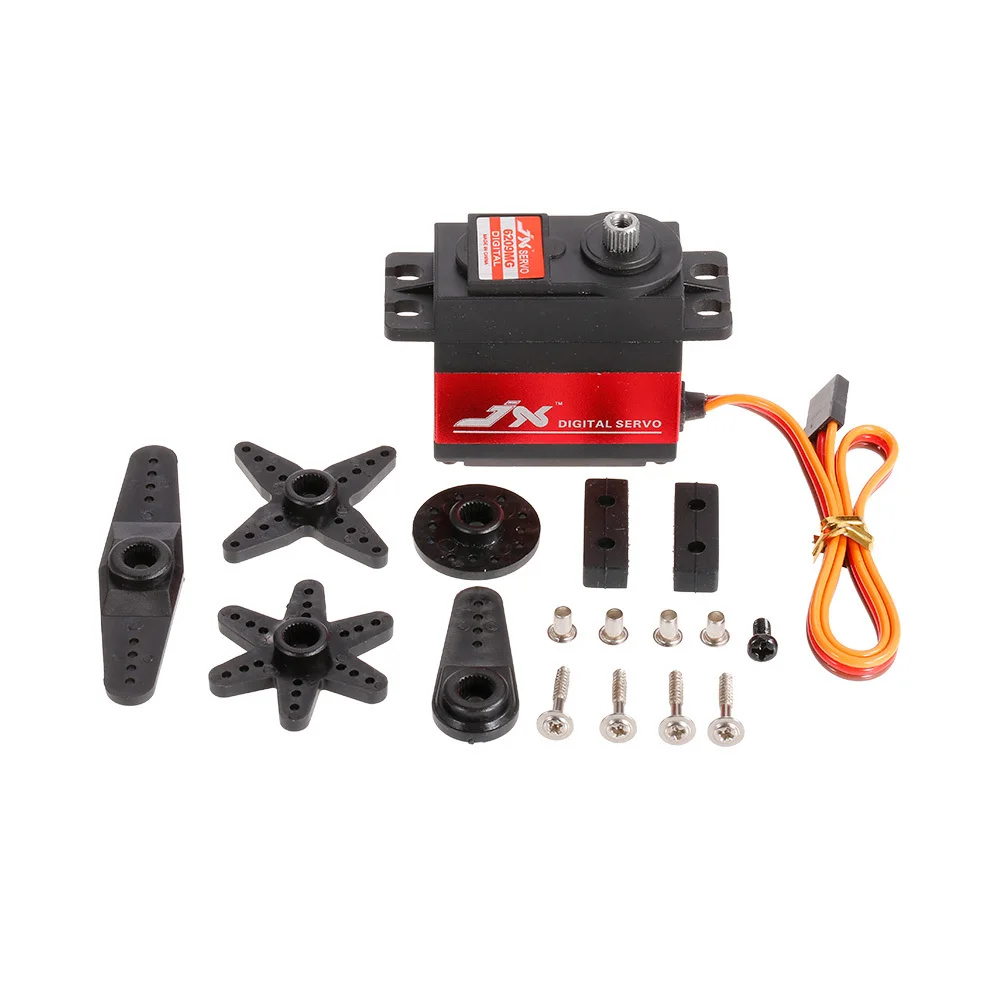 JX PDI-6209MG 4,8 V-6 V 0.13sec/60 9,35 кг Цифровой Металлический сервопривод алюминии чехол для 1/10 RC автомобиль Kst Servo автомобиля части двигателя