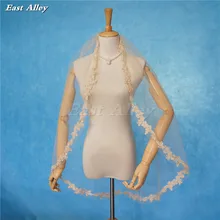 Цвет шампанского, один ярус, кружевная отделка, фата невесты, высокое качество, ручная работа, свадебная фата, стиль