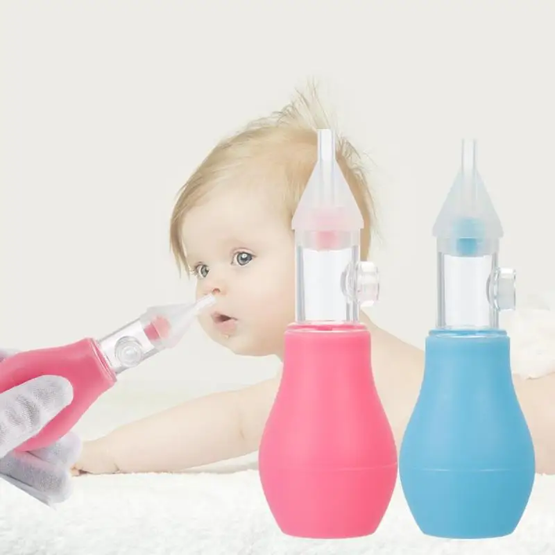 

Baby Silicone Nasal Aspirator Toddler Nose Cleaner Infants Snot Sucker