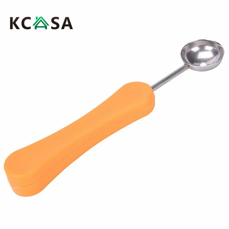 KCASA KC-FS045 3 шт./компл. из нержавеющей стали мороженое фрукты дыня киви фруктовый шар Совок слайсер для вырезания мякоти сепаратор для кухонных инструментов