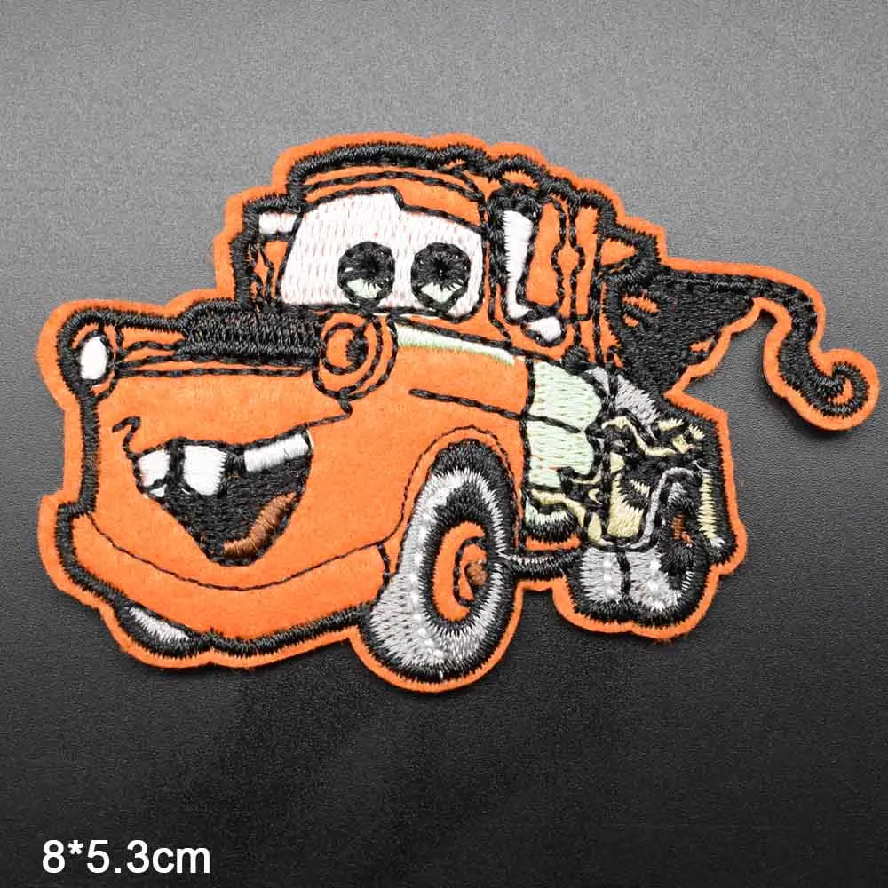 Мультфильм экскаватор бетон Mxier грузовик пожарная машина двигатель Железный на вышитой одежды патч для одежды мальчиков