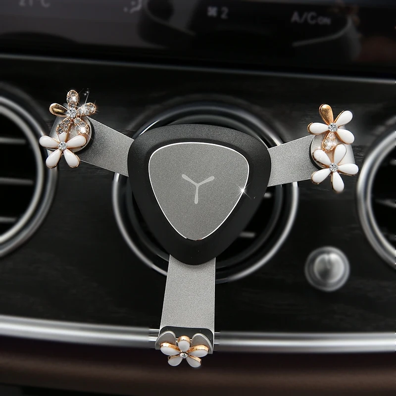 Flower-Diamond-Crystal-Gravity-Car-Mobile-Phone-Holder-Air-Vent-Monut-Stand-Support-GPS-Car-Phone-Holder-2