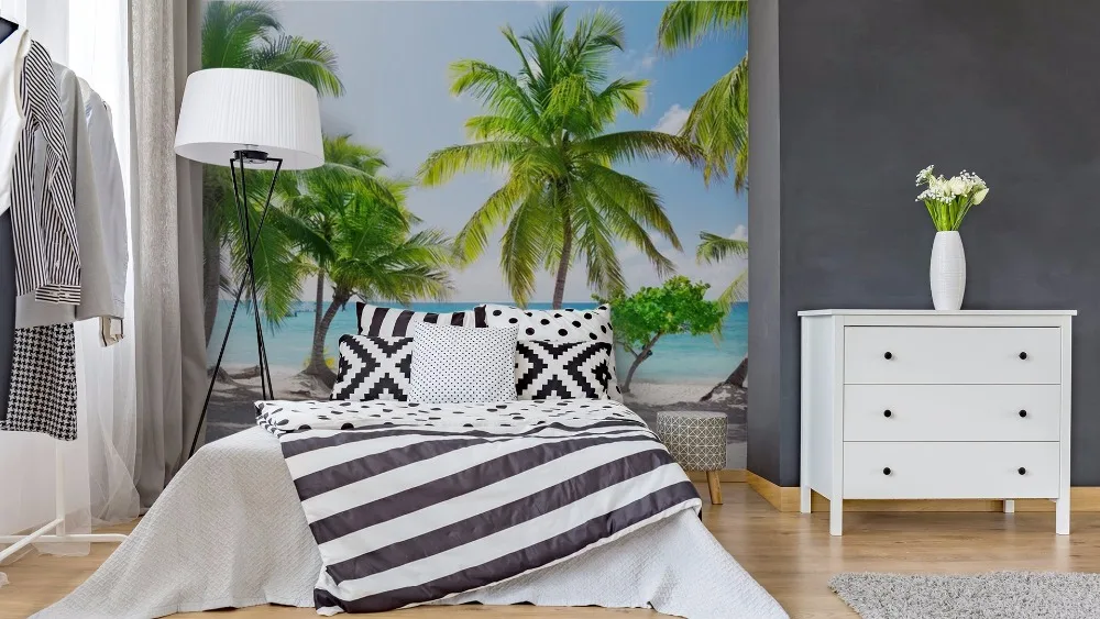 wall-murals-styles-bedroom-themes-paradise-island-in-the-dominican-republic