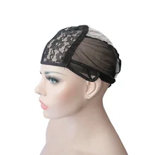 Парик из кружева для изготовления париков и плетения волос стрейч кружева ткачество бесклеевой парик Кепка с регулировкой спины