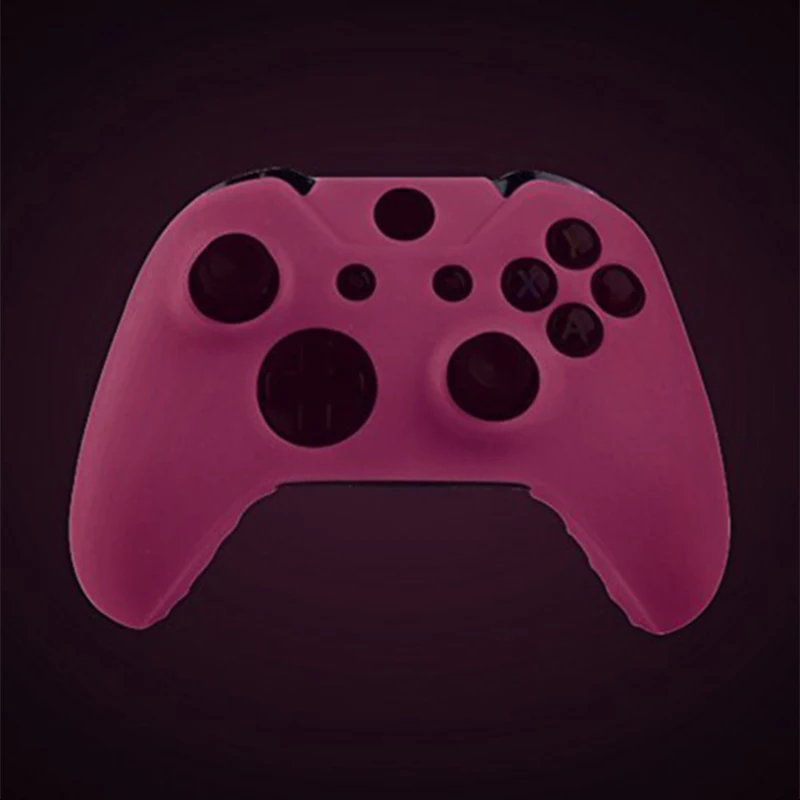 Glow in Dark Silicone Gel Rubber Grip Protective Case Skin Cover For Microsoft Xbox One Wireless Controller-5