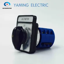 Factory sale Selector Voltmeter Changeover switch 20A 7 Position 3 phases rotary cam switch control circuit Factory sale Selector Voltmeter Changeover switch 20A 7 Position 3 phases rotary cam switch control circuit