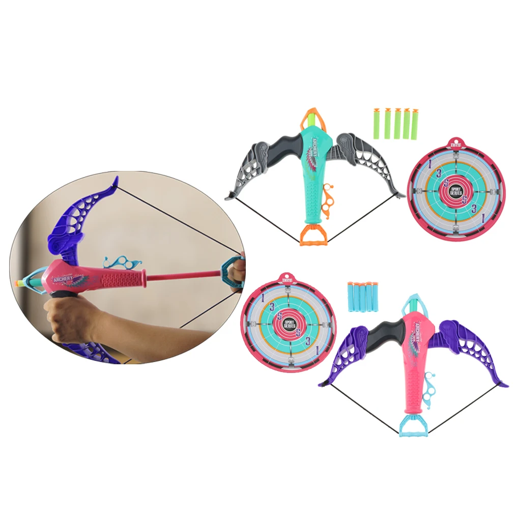 Children's Simulation Outdoor Archery Model Sports Shooting Soft Bomb Bow and Arrow Toys