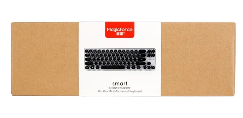 Распродажа Magicforce Mini 68 ключ винтажная машинка издание USB Проводная Механическая игровая клавиатура Kailh синяя ось