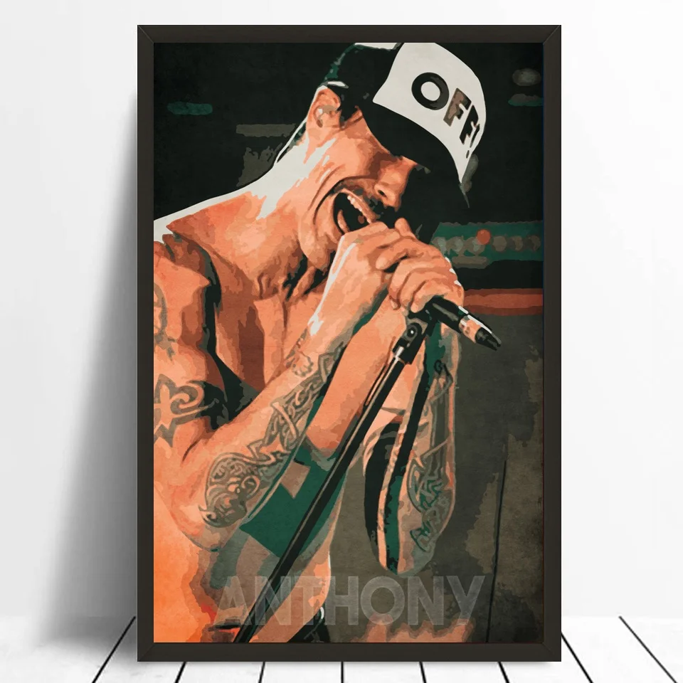 

Anthony Kiedis Art Wall Poster Canvas Print Bar Poster Home Decor No Frame