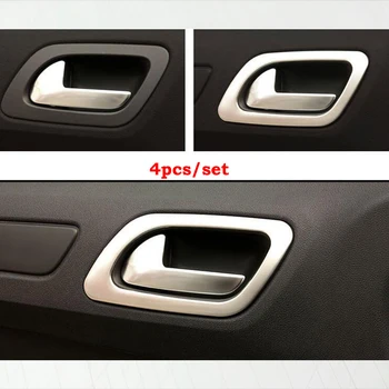 

For Citroen C4 2016 Accessories ABS Plastic Car inner door Bowl decoration strip Cover Trim sticker car styling