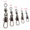 Minfishing 50pcs Stainless Steel Rolling Swivel with Interlock Snap Fishing Swivels Fishing Hook Connector ► Photo 2/6