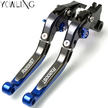 

LOGO "R1200ST" Motorcycle Folding Handle Adjustable Extendable Brake Clutch Levers For BMW R1200ST R1200 ST 2005 2006 2007 2008
