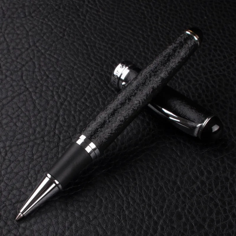 Шариковая ручка JINHAO X750 с шероховатой поверхностью черный/серебристый