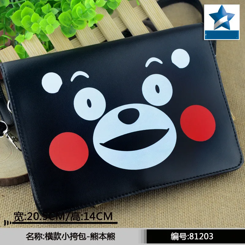 

comics Kumamon totoro Dry matter shoulder bags handbags women famous brand designer messenger bag crossbody women clutch purse