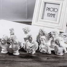 10PCS/set Resin Plaster Model 5-8cm Venus Ares Plaster Statue History Myth Figures Sketch Painting Practice Resin Ornaments 10 pcs set mini resin statue laocoon michelangelo apollo athena alexander home decoration figure sketch drawing practice model