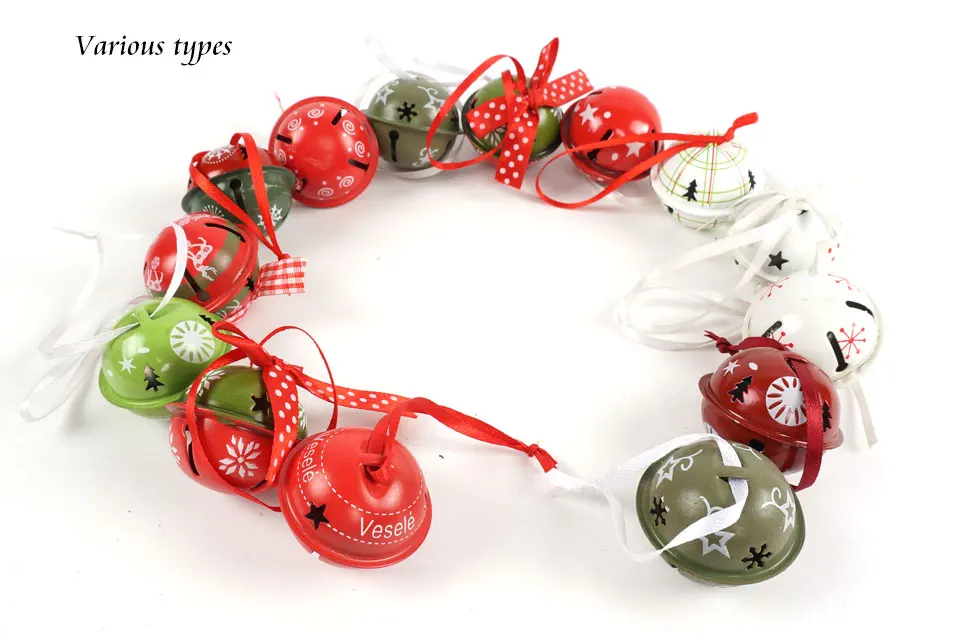 Рождественские украшения 30 шт разнообразный металлический колокольчик специальные предложения для дома 40 мм* 35 мм елочные украшения случайные цвета