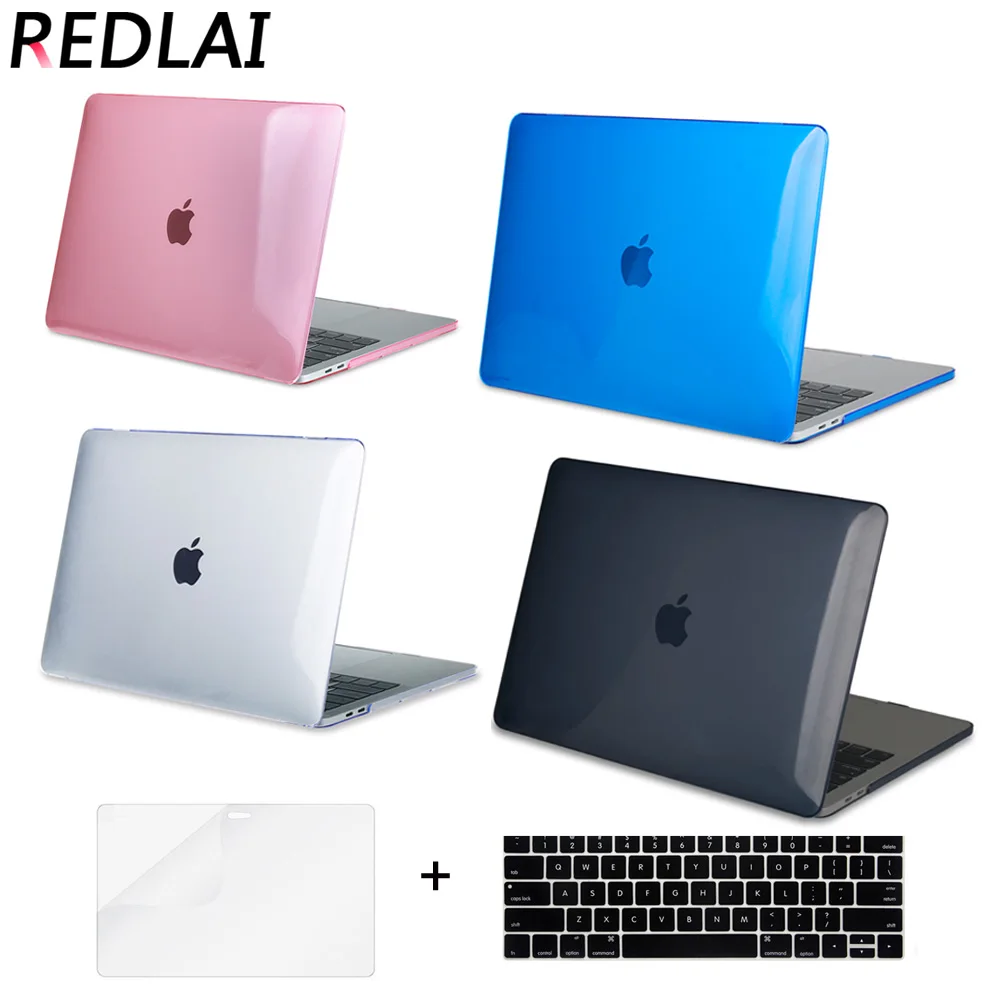

Redlai Clear Transparent Real photos Laptop sleeve Case for 2016 Macbook Pro 13 15inch with / Out Touch bar A1706 1708 A1707
