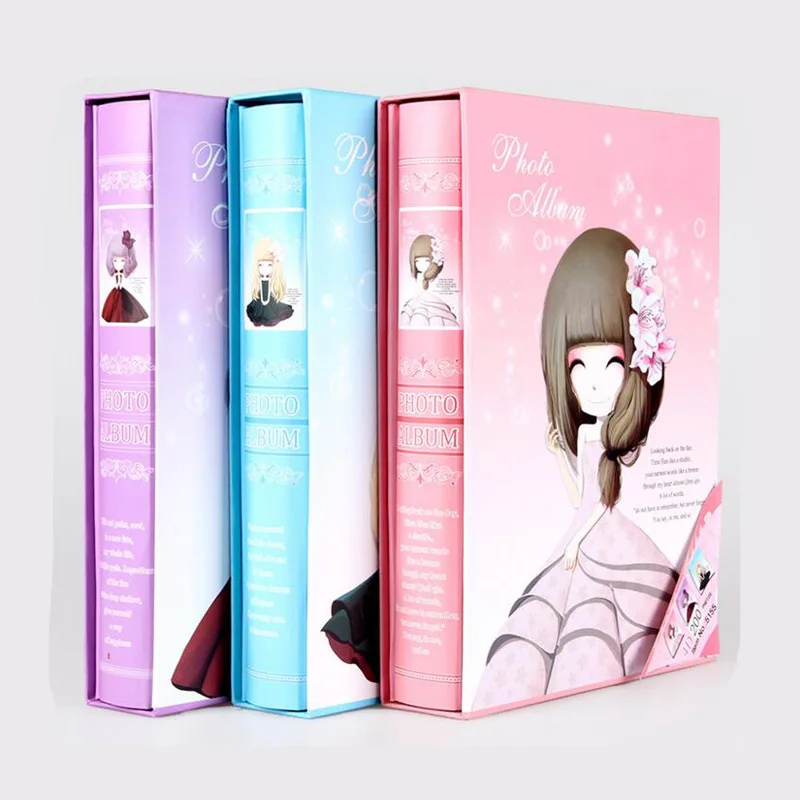 

200 Sheets Classical Little Girl Photo Album Scrapbook Interleaf Type 6 Inch New Arrival Cartoon Family Gift Photo Album
