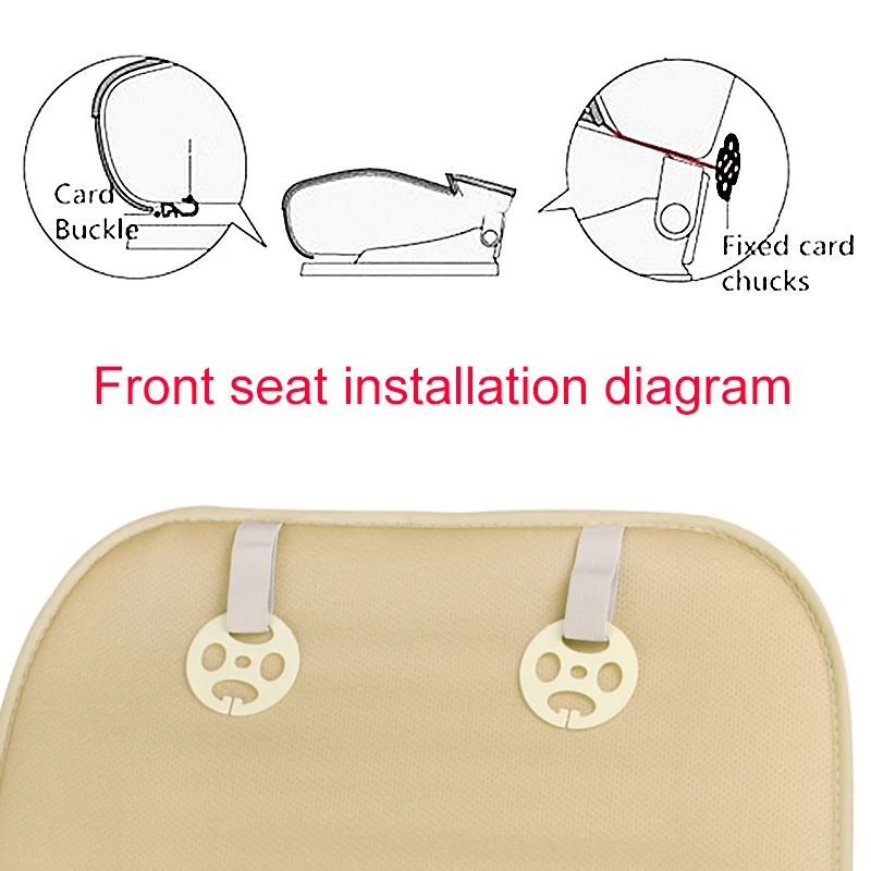 1 шт. универсальный автомобильный чехол на переднее сиденье, не выцветает, дышащий коврик из искусственной кожи для автомобильного кресла, подушка на сиденье, автомобильные аксессуары