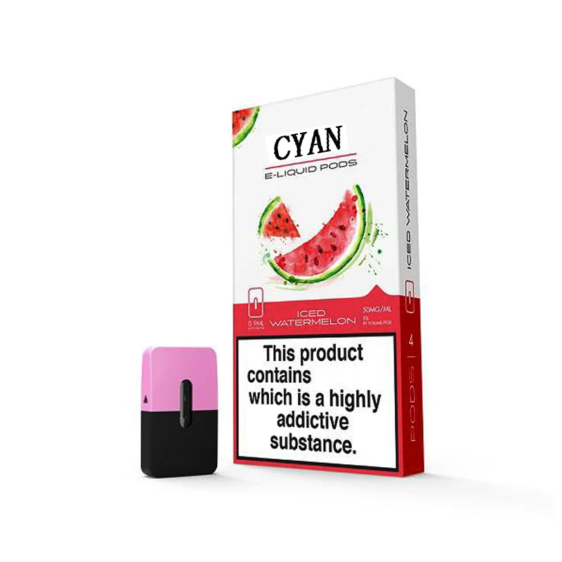 

4Pcs Pods Vape Pen Pods Full Juice 0.9ml Closed System Pod Vape Cartridge for MYLE Device Electronic Cigarette BCD Pods