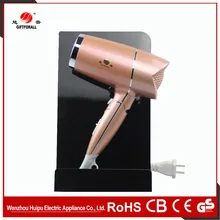 GIFTFORALL 2200 Вт большая мощность 3 нагревается 2 скорости установка розовое золото крутой съемка складной фен