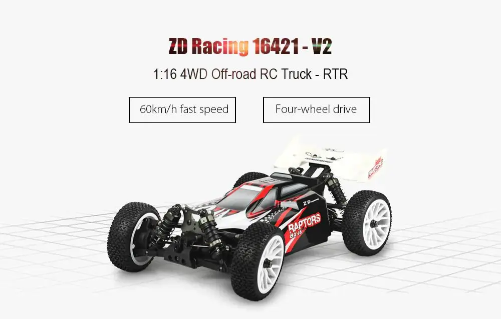 LeadingStar ZD Racing 16421-V2 1:16 4WD 9051 BX-16 бесщеточный внедорожный автомобиль