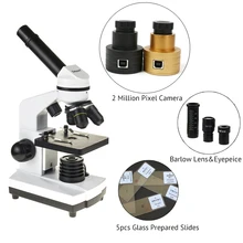 Datyson Biological Microscope Zoom 1600 times Animal Plant Blood Analysis Instrument With 2 MP Camera Digital Electronic Eyepiec