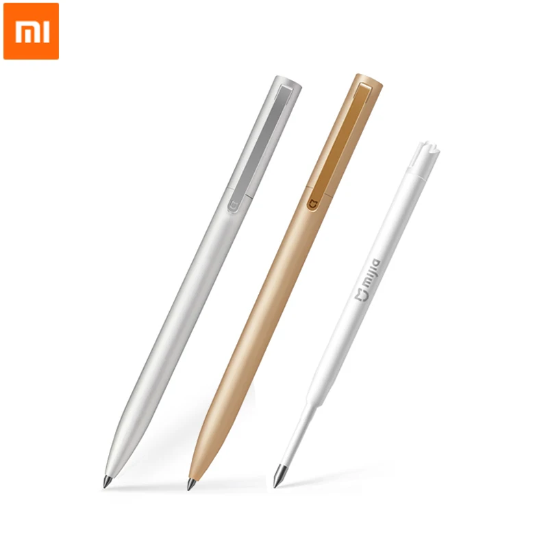 Оригинальная металлическая ручка Xiaomi с оригинальными чернилами Mijia PREMEC swiss