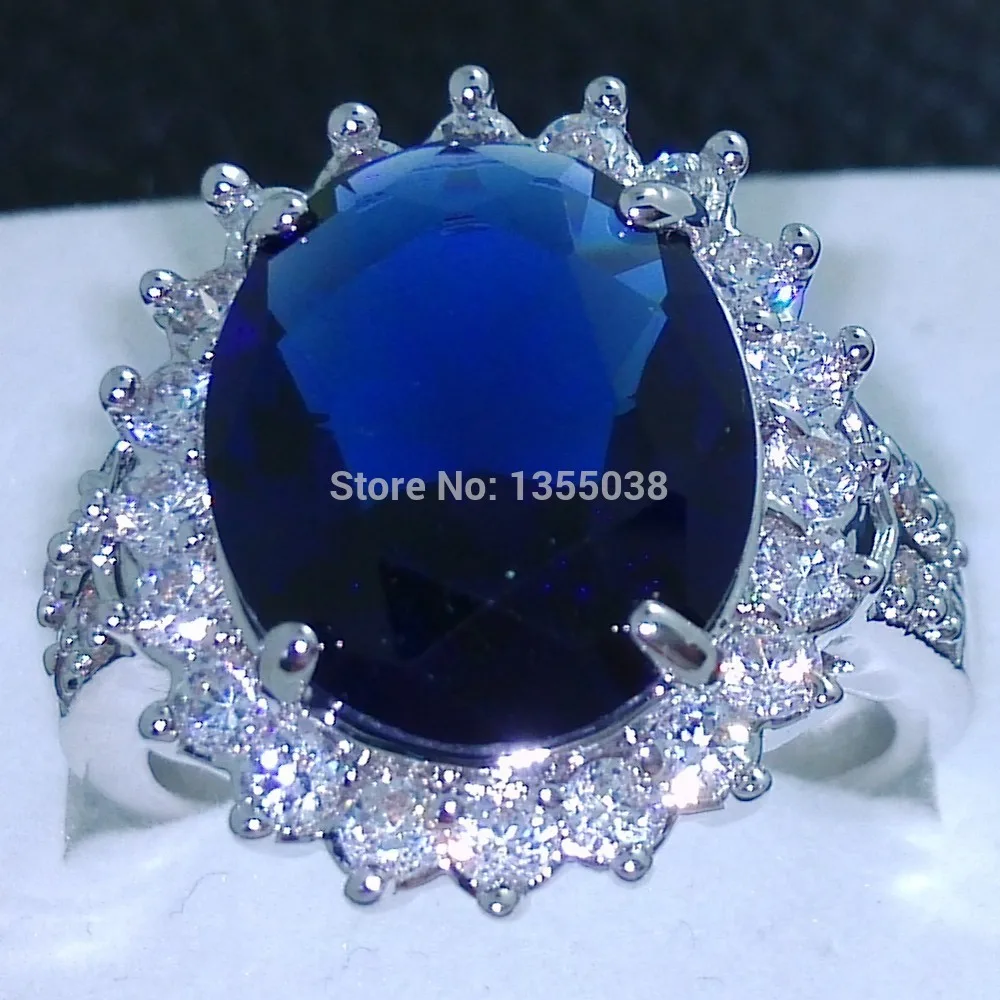 

Fashion Jewelry Valuable Jewellery birthstone 5A Zircon stone 10KT White Gold Filled Wedding Band Ring Sz 6/7/8 Free shipping