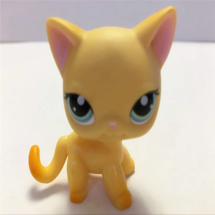 Littlest Pet Shop Animal Pink Ears Orange Cat Kitty Doll Figure Child Toy