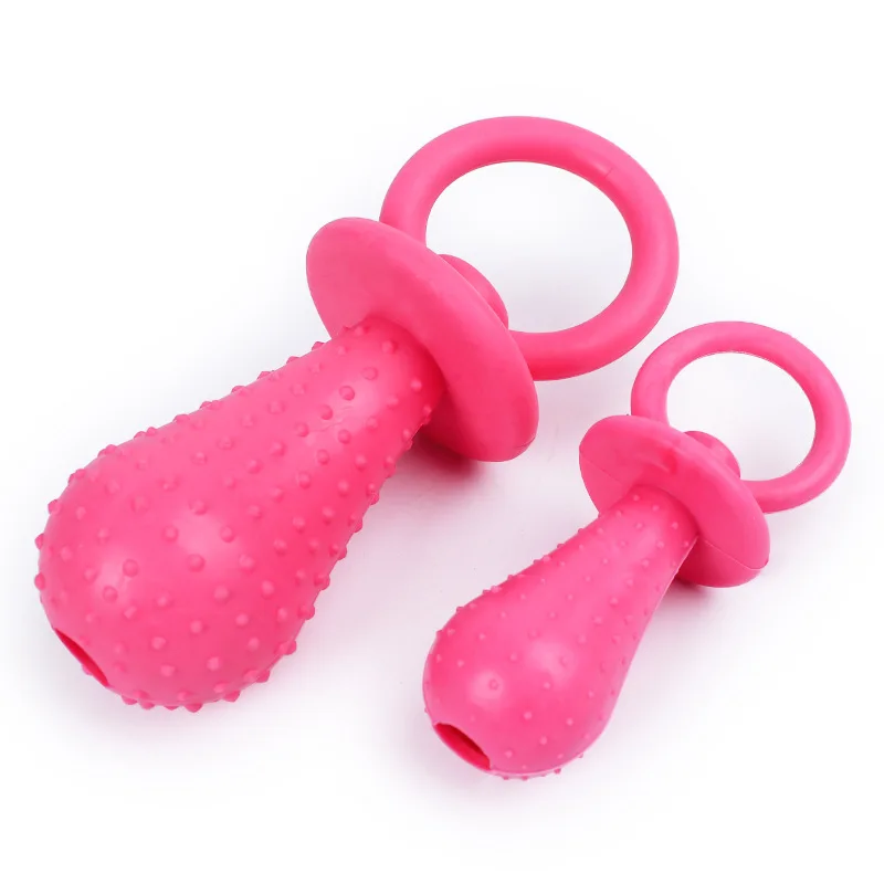 New Nipple Dog toy TPR Pet Dog Toys TPR Material Toothed Gear Style Pet Chewing Toy Bite-resisitence 3 Color Interactive Toy 1PC (3)