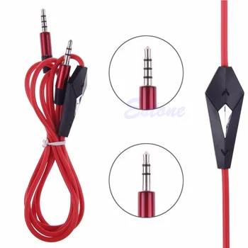 

OOTDTY 3.5mm Male To Male Car Stereo Aux Audio Record Mic Cord Headphone Connect Cable