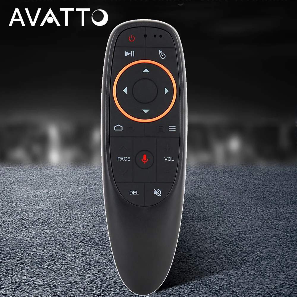 

AVATTO G10 Gyro Sensing Fly Air Mouse With Voice Control 2.4GHz Wireless Microphone Remote Control For Smart TV,Android Box PC